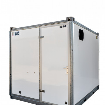 Kleine toiletcontainer voor werven