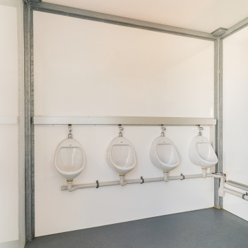 Toiletcontainer 1 ingang standaard - 4 urinoirs