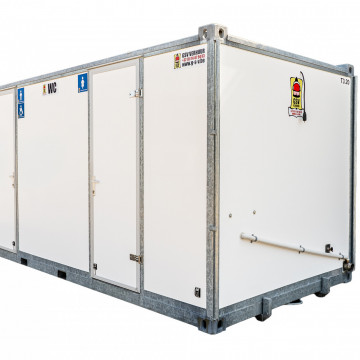 Toiletcontainer 2 ingangen met rolstoeltoilet