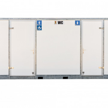 Toiletcontainer 2 ingangen met rolstoeltoilet