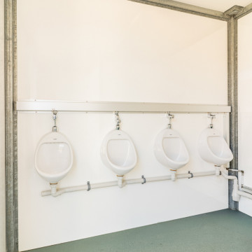 Toiletcontainer 2 ingangen met rolstoeltoilet - Herenzijde