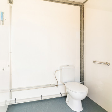 Toiletcontainer 2 ingangen MIVA - zitoilet herenzijde