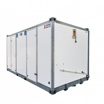 Toiletcontainer 2 ingangen standaard