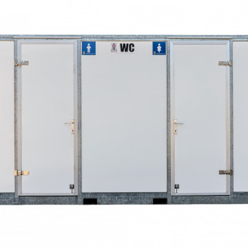 Toiletcontainer 2 ingangen standaard