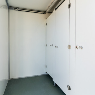 Toiletcontainer 2 ingangen standaard - dameszijde