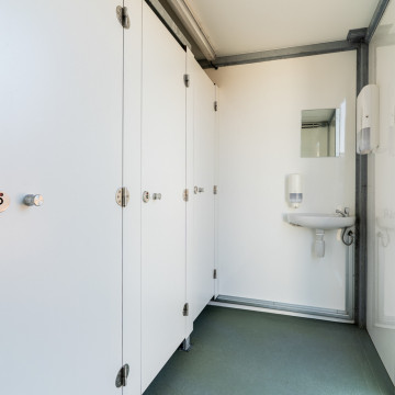 Toiletcontainer 2 ingangen standaard - dameszijde