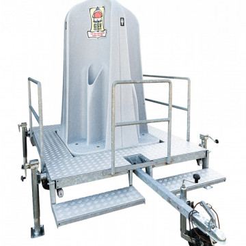Urinoir op aanhangwagen