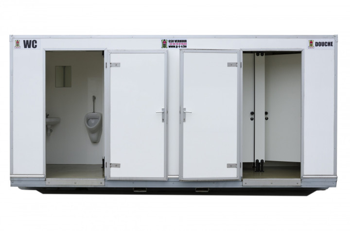 Combicontinainer toilet/douche